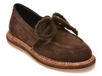Mocasini maro GRYXX 3701216 din piele intoarsa - 1