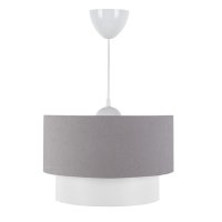 Lustra cu o singura lumina PWL-1087, E27 alb-gri, 30x70 cm - 1