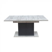 Masa SOFIA, 8 persoane, gri deschis, 160x85x75 cm - 1
