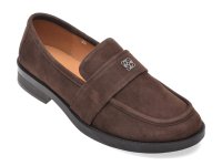 Mocasini EPICA V1721G1 din piele intoarsa maro pentru femei - 1