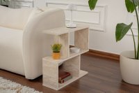 Masa Laterala Hanah Home din Pal Melaminat cu Aspect de Marmura, 60x20x60 cm - 4
