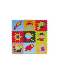Covoras puzzle Babygreat Aventurile piratilor 92x92 cm - 7