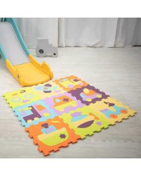 Covoras puzzle Babygreat Aventurile piratilor 92x92 cm - 1