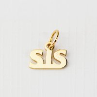 Charm ELM Sis din argint 925 placat cu aur galben 18K - Chic Bijoux - 1