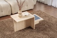Masuta de cafea, Hanah Home, pal melaminat, travertin, 90x45x40 cm - 2
