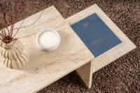 Masuta de cafea, Hanah Home, pal melaminat, travertin, 90x45x40 cm - 4