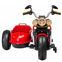 BJDL1588 Motocicleta Electrica cu Atasament pentru Copii 3-5 Ani, 55W, 12V 7Ah, Culoare Rosie - 1