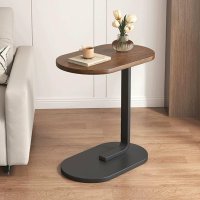 Masa de Cafea Tip C pentru Pat sau Canapea, Maro, 43 x 28 x 60 cm - 1