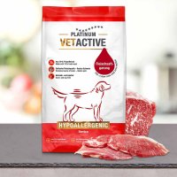PLATINUM Vetactive Hipoalergenic Iberico pentru Câini, Hrană Uscată Monoproteică Fără Cereale, XS-XL, 5kg - 1