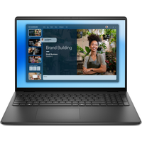 Laptop Dell 16 DC16250, Intel Core 7 150U, 16 inch WUXGA, 16GB DDR5, SSD 1TB, Intel Graphics, Ubuntu, Negru - 1