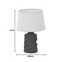 Veioza Wabbi Negru 28x28x41 cm - 3