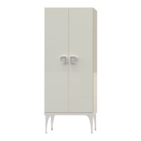 Dulap de baie dublu Pierre Cardin Venus alb-argintiu 70x150 cm - 1