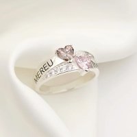 Inel Destine Unite - 2 nume si Cristale Zirconia - Argint 925 - 1