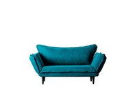 Canapea extensibila VINO, 2 locuri, verde petrol, 150x60x85 cm - 1