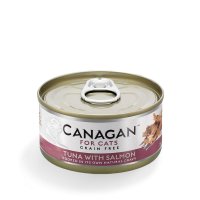 CANAGAN Ton si Somon pentru Pisici Junior si Adult, Conserva Umeda Fara Cereale, 75g - 1