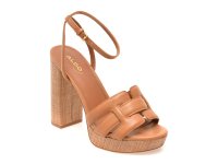 Sandale ALDO din piele naturala, model VALABEREL 210, nuanta maro eleganta - 1