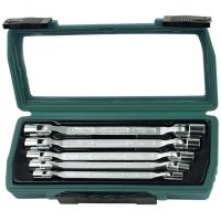 Set chei tubulare articulat Mannesmann 19821, dimensiuni O8-19 mm, 5 piese - 1