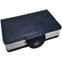 Portofel RFID dublu iUni P3, 16 carduri, Bleumarin - 1
