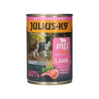 Hrana umeda pentru caini JULIUS-K9, pate cu miel, 400 g, marimi XS-XL - 1