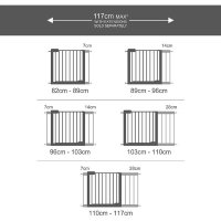 Extensie Munchkin pentru poarta de siguranta metalica 7 cm alba - 6