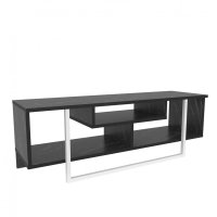 Comoda TV Asal 120 - Negru, Alb - 5
