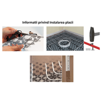 Panou Giacomini Spider R979SY101 pentru incalzire prin pardoseala, autocolant, 1200x800x22 mm, tevi Ø16-17 mm - 4