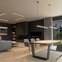 Lustra LED Pinne Alb 3000K 150x6x150 cm - Sollux Lighting - 12