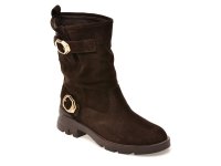 Ghete maro GRYXX 4846201 din piele intoarsa premium - 1