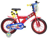 Bicicleta pentru copii Denver Mickey Mouse 16 inch, frana de mana pe ambele roti, scaun si ghidon ajustabile, roti ajutatoare detasabile - 1