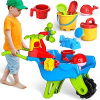 Set jucarie pentru plaja, roaba cu accesorii incluse - 4