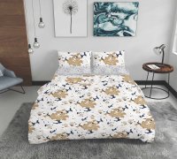 Lenjerie de pat Ranforce 100% bumbac king size (alc3) - 1