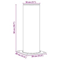 Extensie Capac Semineu Argintiu 29 x 29 x 50 cm - 6