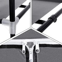 Dulap pentru haine, Songmics, Gri, 75x45x160 cm - 6