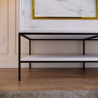 Dulap MartinSurgulu150 Alb-Negru-Gold cu Usi Glisante - 7