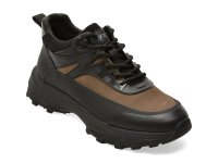 Ghete gri GRYXX 923711 din piele naturala, cu inchidere cu siret - 1