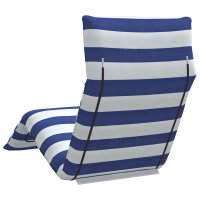Sezlong pliabil albastru si alb, 175x54x8,5 cm din tesatura Oxford - 6