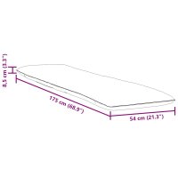 Sezlong pliabil albastru si alb, 175x54x8,5 cm din tesatura Oxford - 11