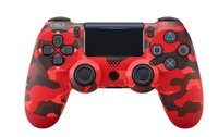 Controller wireless Sony DualShock 4 pentru PlayStation 4, Army Rosu - 1
