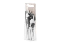 Set tacamuri inox 16 piese Reglisse, argintiu cu alb - 4