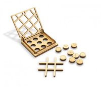 Puzzle 3D - Joc X si 0 (V2) din Lemn - 1