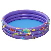 Piscina gonflabila pentru copii Bestway 102 x 25 cm cu 50 bile si 4 jucarii gonflabile incluse Mov - 2