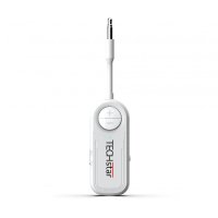 Adaptor Wireless 2 in 1 Receptor si Transmitator Audio TX/RX Techstar® M28 Alb, cu Bluetooth BT 5.3 si Conector Port - 4
