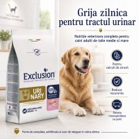 EXCLUSION Dieta Veterinara Monoproteica pentru Caini M-XL cu Porc - Formula pentru Sistem Urinar, 12kg - 4