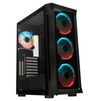 Carcasa SPACER SHIELD ATX Middle Tower cu Sticla Securizata si Ventilatoare ARGB - 2