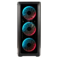 Carcasa SPACER SHIELD ATX Middle Tower cu Sticla Securizata si Ventilatoare ARGB - 1