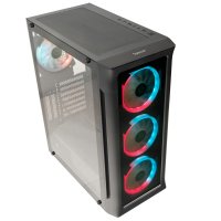 Carcasa SPACER SHIELD ATX Middle Tower cu Sticla Securizata si Ventilatoare ARGB - 8