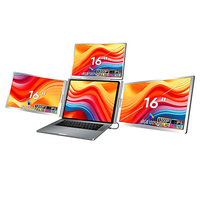 Extensie 3 ecrane pentru laptop, 3*16 inch, full HD, IPS, sRGB 100%, 1920*1200, USB Type-C/USB Type A - 4