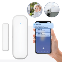Senzor inteligent pentru usi, ferestre si sertare CUANTIS, WiFi 2.4 GHz, Tuya, notificari si automatizare lumini, alb - 4