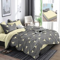 Lenjerie de Pat Finet 6 Piese cu Husa - Dimensiuni 160x200 si 180x200 (hf6p328) - 1