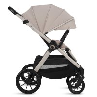 Carucior 3 in 1 Lionelo Layla Bej pana la 22 kg, reversibil, cadru aluminiu, landou intarit si salteluta din spuma AirDots si scoica auto testata ADAC - 5